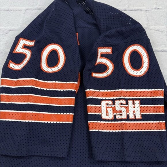 Vintage Mike Singletary‎ #50 Sand-Knit Chicago Bears Jersey Size Large Authentic - Picture 11 of 16